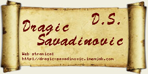 Dragić Savadinović vizit kartica